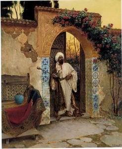 unknow artist Arab or Arabic people and life. Orientalism oil paintings 10